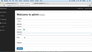 9 Adding users in admin part 4 and final - CMS USERS - PHP COURSE CMS PROJECT