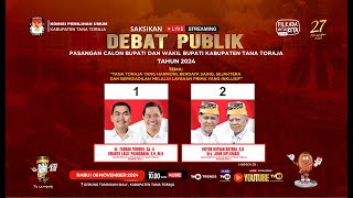 🔴Live Debat Pasangan Calon Bupati & Wakil Bupati Kabupaten Tana Toraja 2024 | TVRI Sulsel