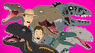 ♪ Entire JURASSIC WORLD THE MUSICAL Animated Song Series