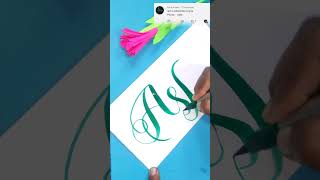 Lettering Asfa🌷 #name #requested #lettering #lettering #ytshorts