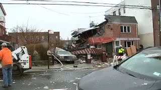 House explodes in Brooklyn after neighbors report smelling gas