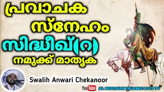 പ്രവാചക സ്നേഹം,സിദ്ധീഖ്(റ)നമുക്ക് മാതൃക||Muhammed Swalih Anwari Chekanoor||AL BUSTHAN ISLAMIC LIVETV