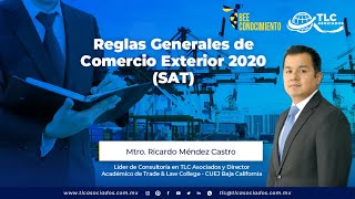 Bee Conocimiento: Reglas Generales de Comercio Exterior 2020 (SAT)