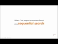 Linear search program in C++