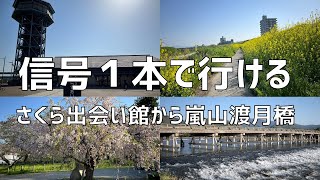 【信号一本で行ける！】さくら出会い館〜嵐山渡月橋までのルートを徹底解説！