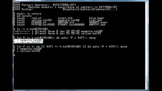 5 Minute Lessons in Shell Script Programming: Pattern Operator @(PATTERNLIST)