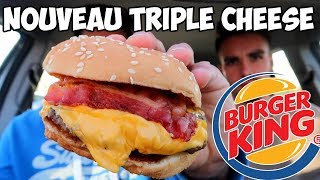 DEGUSTATION NEW TRIPLE CHEESE BURGER KING🍔!!!