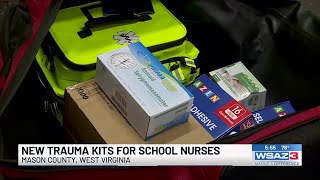 Mason County Schools nurses get trauma kits to help during an emergency