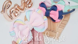 Laço amor com gravatinha - #ribbon #bows #pap