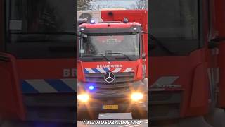 #brandweer Flevoland met commando-unit naar Zeer Grote Brand in Urk! #feuerwehr #firebrigade #112