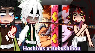 Hashiras reagindo a  hashiras x Kokushibou M4rkim rap | gacha club |