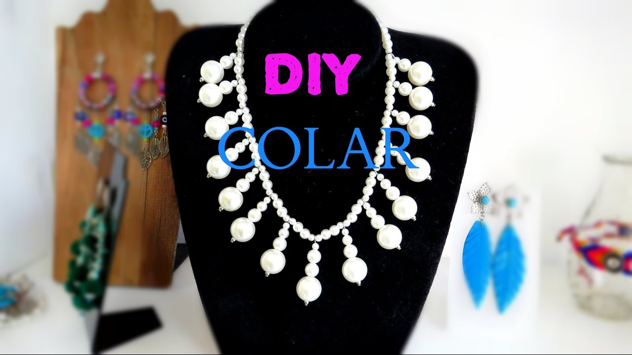 Diy Maxi Colar Pérolas Youtube