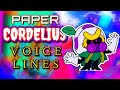 Paper Cordelius skin voice lines and quotes - dialogues Brawl Stars