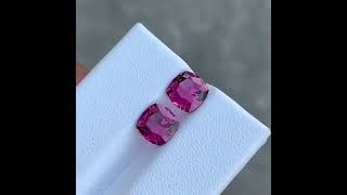 Flawless 3.52 CT Very Excellent Cut Perfect Match Pair Natural Umbalite Garnet from Tanzania.