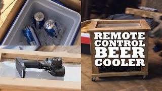 Never get up for beer with a Remote Control Beer Cooler!