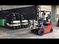 toyota 7fbh25 電動堆高機 cascade牙叉型式夾具操作 牙叉位移 forklift shift fork demo 特鼎盛堆高機 tedson