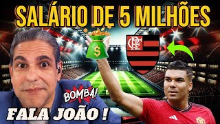 🚨🔥 EXCLUSIVO!  SALÁRIO ABSURDO Travando Tudo!  Flamengo Sondou Casemiro, Mas Situação é Complicada