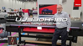 The Mimaki UJ330H‑160 hybrid UV printer