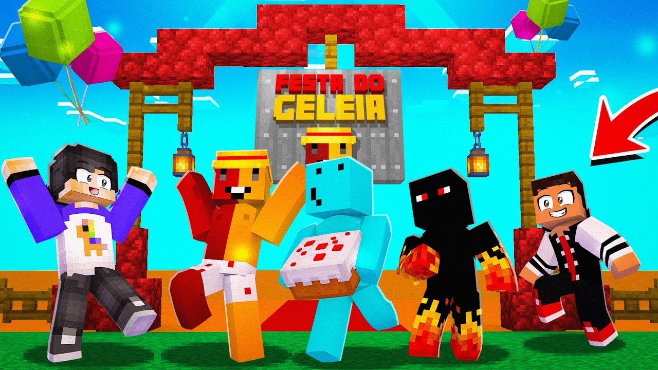 Aniversário Do Geleia No Minecraft Youtube