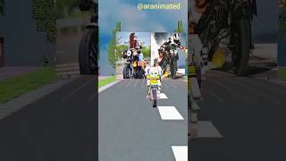 Girl vs Boy Biker in Minecraft Racing Animation - Who Wins? #shorts #minecraft #shortsfeed #bike