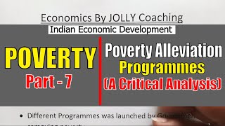 #7 Poverty | Indian Economic Development | Class 12 | Poverty Alleviation Programmes | Written Notes