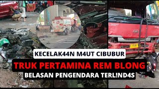 Truk Muatan BBM GIL4S Belasan Pengendara di Lampu Merah - Karena REM BLONGG!! - Horor Cerita