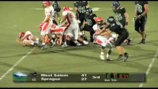 Big Hits From West Salem vs Sprague High School Football 10/9/09 from KWVT TV