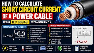 How to Calculate Short Circuit Current of a Power Cable | IEC 60949 Explained Simply