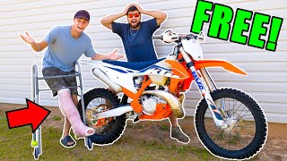 HE GAVE ME HIS DIRT BIKE!