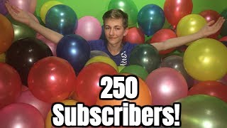 Blowing Up 250 Balloons To Celebrate 250 Subscribers