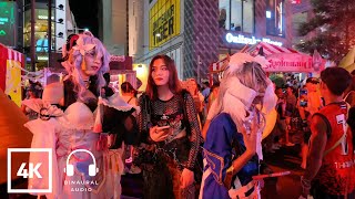 [4K UHD] Walking around Siam Square Area in Bangkok during Halloween Festival