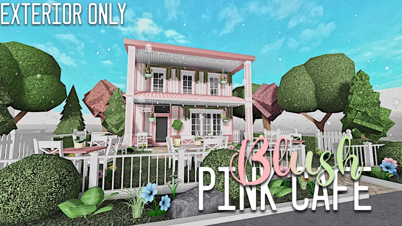 Blush Pink Cafe | Bloxburg | Hxsna - YouTube