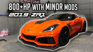 9 second 2019 ZR1 makes HUGE power with minor mods!