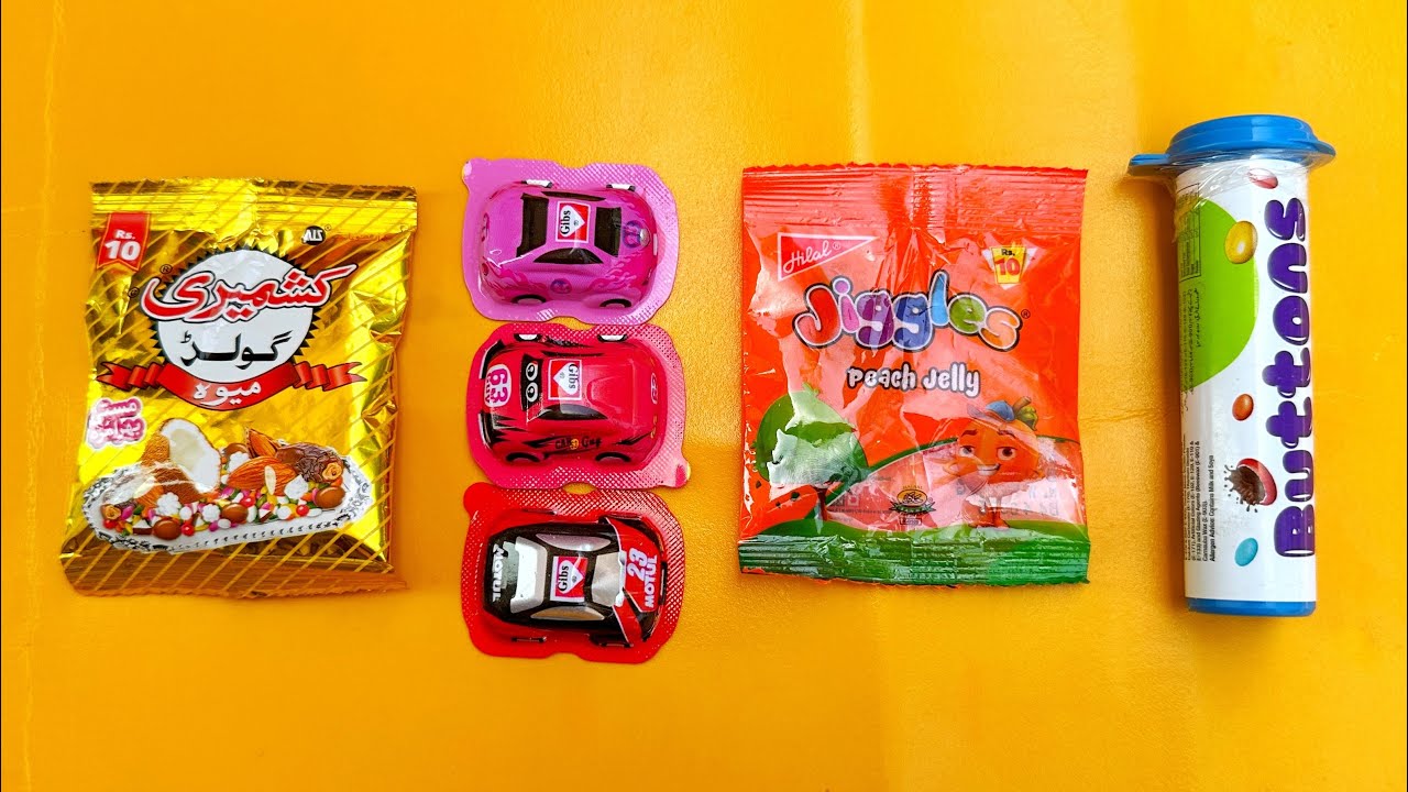 Cute Car Chocolates Yummy Rainbow Pop Up Candies And Lollipops
