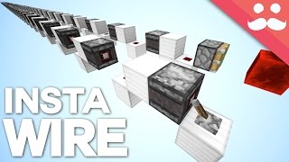 How To Build INSTANT REDSTONE WIRE in Minecraft 1.11!
