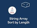 sort strings by length in java