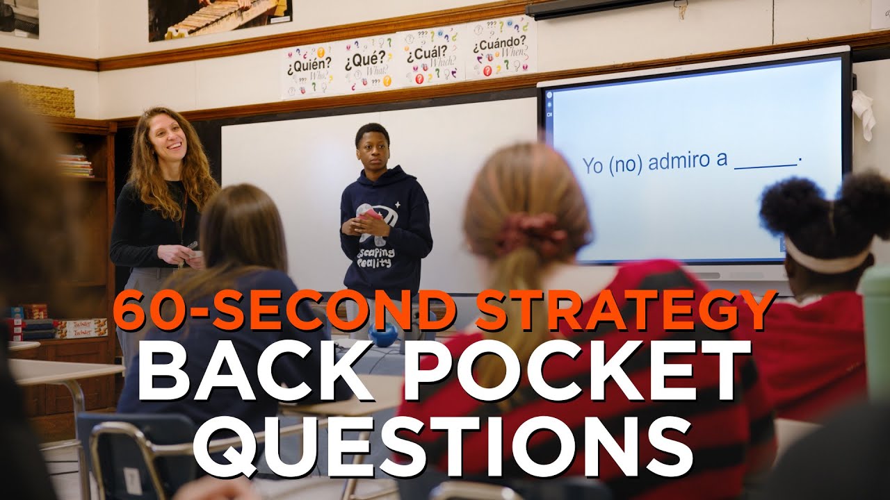 60 Second Strategy Back Pocket Questions Youtube