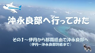 【沖永良部に行ってみた その１】(Sub) 初めての奄美群島、沖永良部に行ってきました。友達を訪ねる一人旅、伊丹から沖永良部空港に着くまで