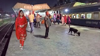 ময়মনসিংহ রেলস্টেশনের রাতের দৃশ্য । Mymensingh Railstation Video । বাংলাদেশ রেলওয়ে