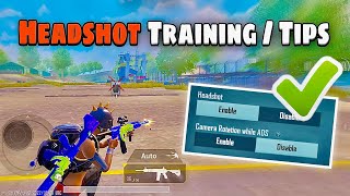 Top 6 Headshot and Hip-Fire Training Tips ✅❌ / Guide Tutorial | PUBG MOBILE / BGMI (Tips and Tricks)