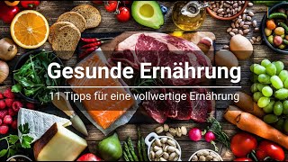 11 Tipps für eine ausgewogene Ernährung