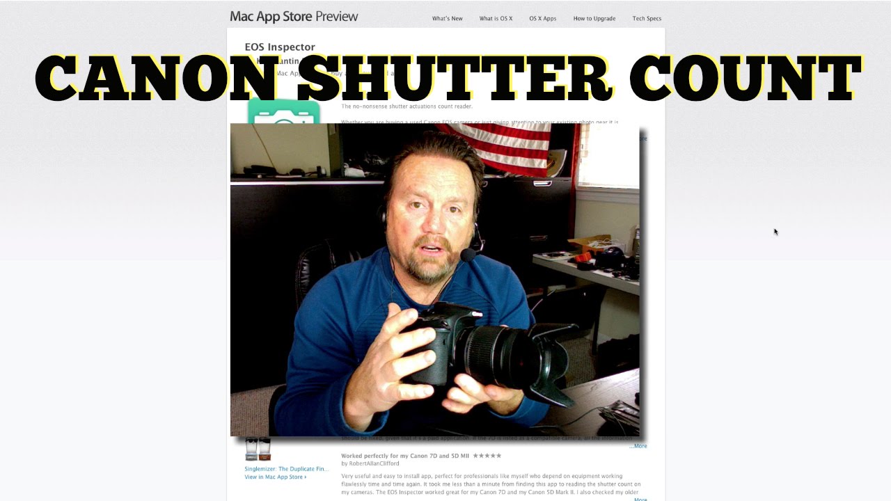 How To Determine A Canon Camera Shutter Count Youtube