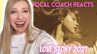 Vocal Coach/Musician Reacts: TAYLOR SWIFT 'Love Story' 2021!