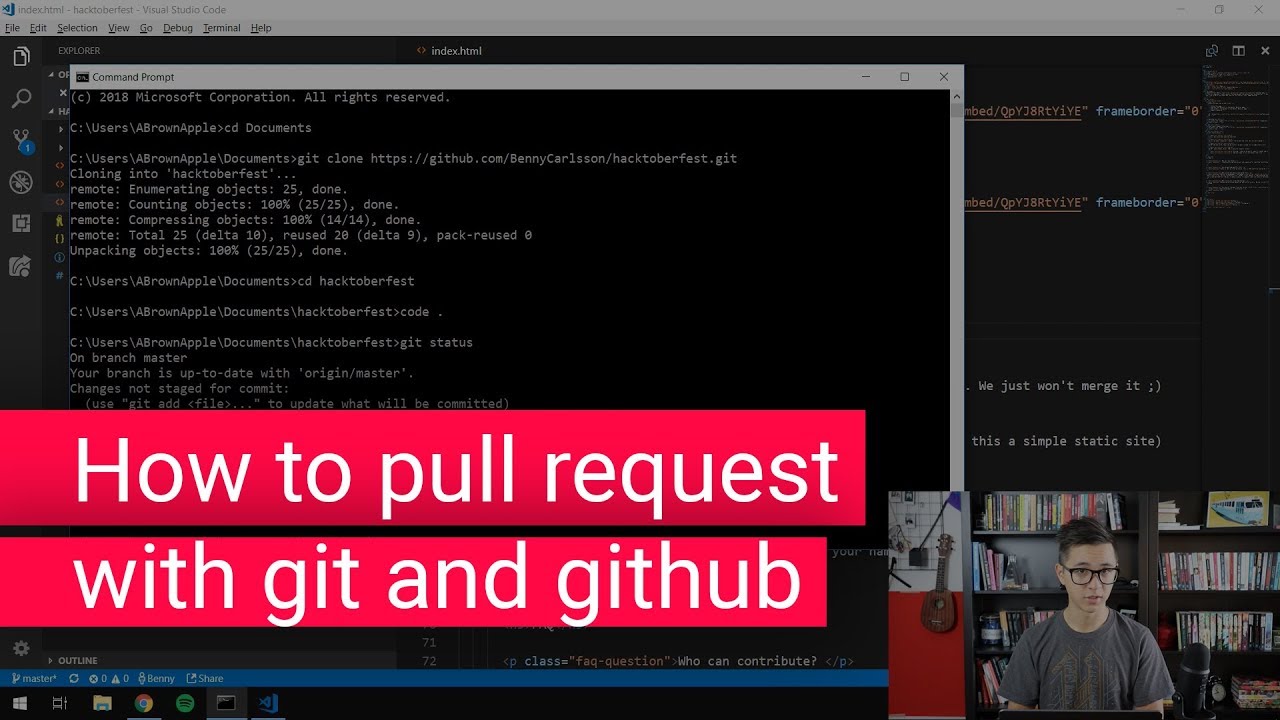 How To Pull Request With Git And Github - YouTube