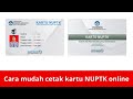 Cara mudah cetak kartu NUPTK online