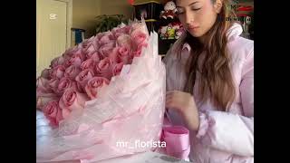 Say I Love You With 4,000 Roses* Soft and Elegant Packaging | Fresh Bouquet 😱