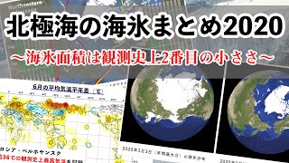 「北極海の海氷まとめ2020」海氷域面積は観測史上2番目の小ささに