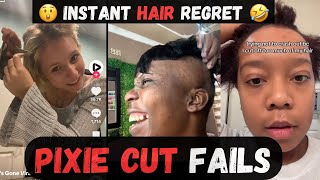 Pixie Cuts GONE WRONG 😳✂️ INSTANT Hair REGRET Compilation & Reaction