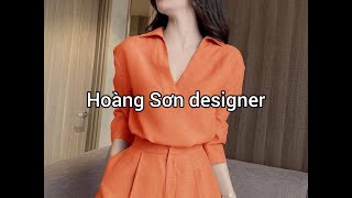 Sewing lessons | how to cut a shirt with a V-neck for free with a brace | Hoang Son designer