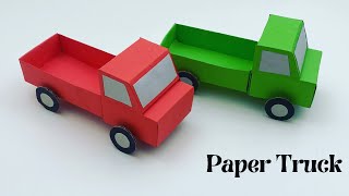 How To Make Paper Toy TRUCK For Kids / Nursery Craft Ideas / Paper Craft Easy / KIDS crafts / toy